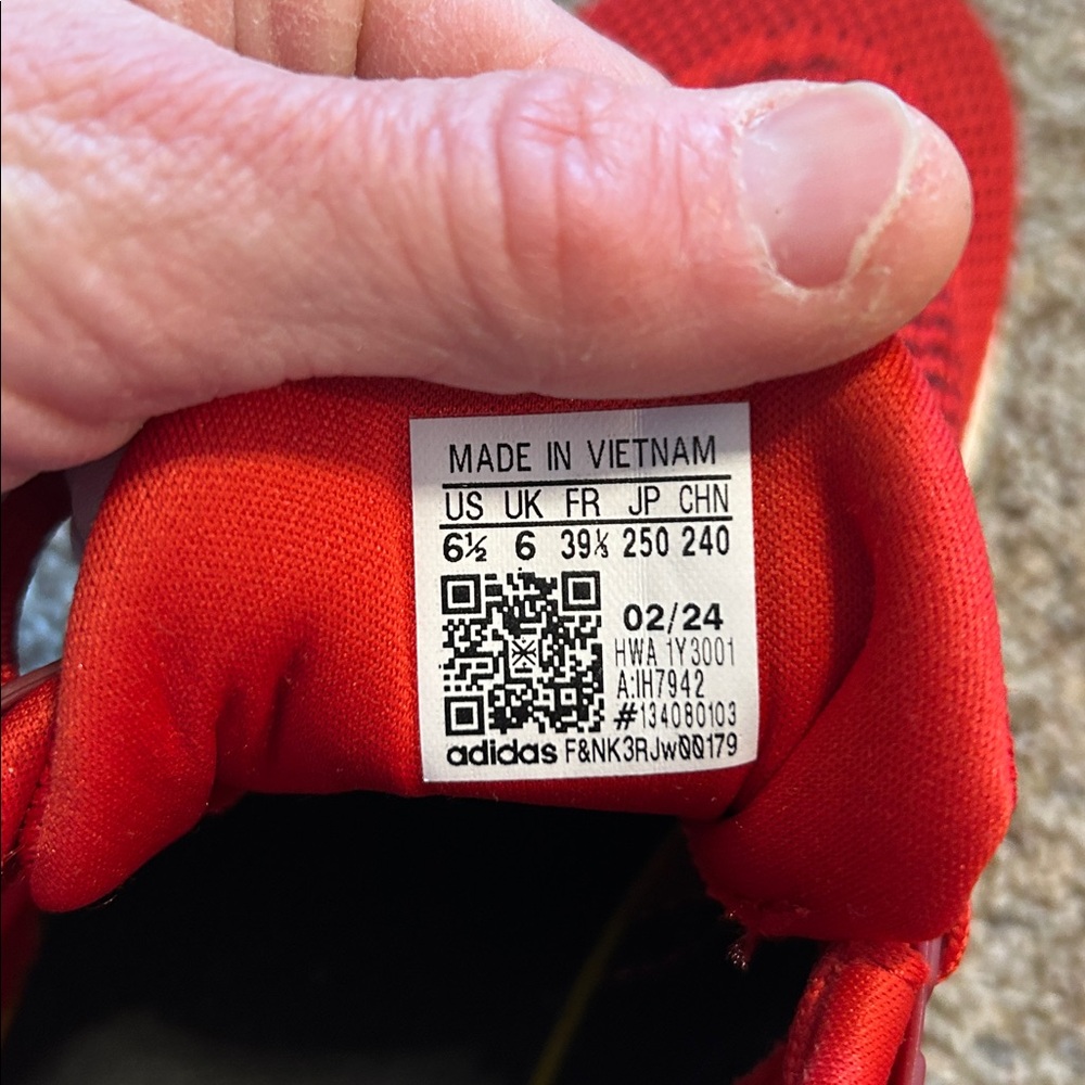 Adidas Red Athletic Sneakers - Picture 5 of 12